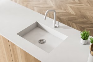 Integrated kitchen sinks
