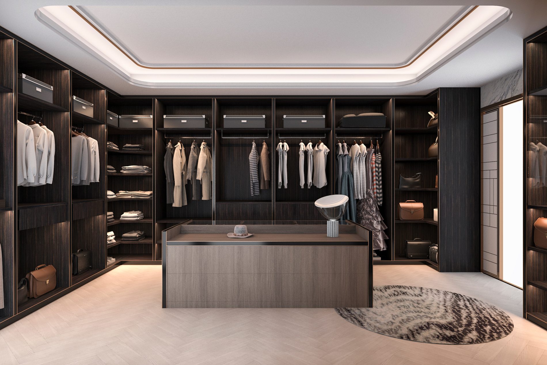 Island Walk-In Closets