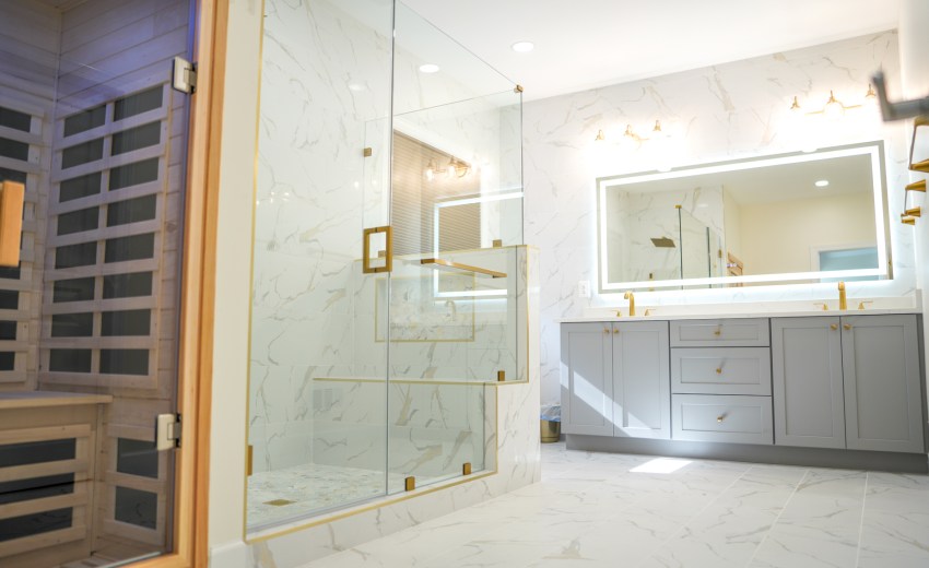 Master Bathroom Remodeling with personal home sauna - My Kitchen and Bath's recently completed project photos in Manassas, VA