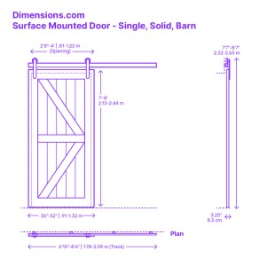 bathroom door ideas: single barn door