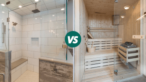 home sauna vs steam shower
