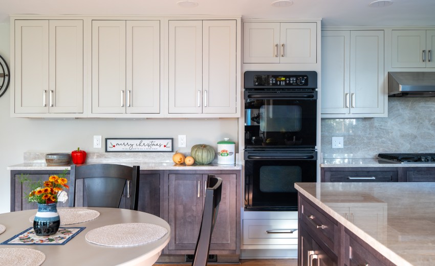 My Kitchen and Bath's recent kitchen remodeling project photos in Vienna, VA - Featuring Taj Mahal Quartzite Countertops and Backsplash