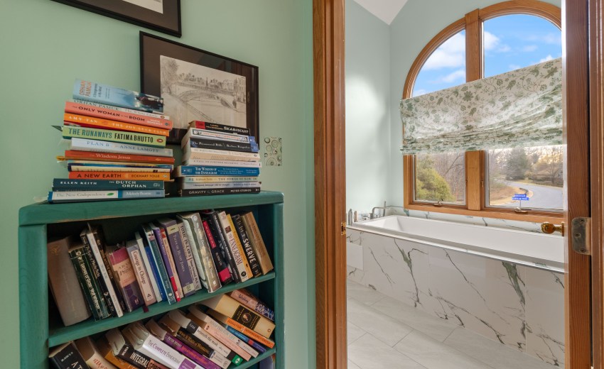 Green and White Bathroom Remodel in Sterling, VA - Completed by My Kitchen and Bath