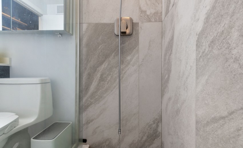 bathroom remodel with floating vanity - My Kitchen and Bath's recent project in Washington D.C.