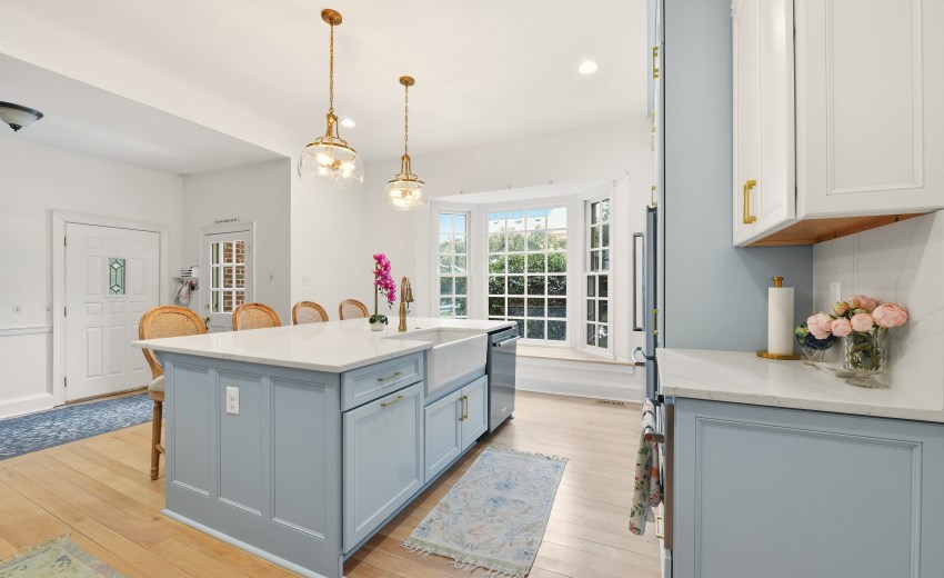 Coastal style kitchen in Alexandria, Virginia - My Kitchen and Bath Alexandria showroom's recent project.