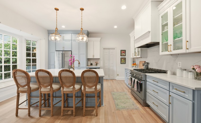 Coastal style kitchen in Alexandria, Virginia - My Kitchen and Bath Alexandria showroom's recent project.