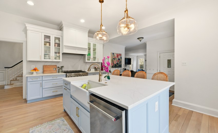 Coastal style kitchen in Alexandria, Virginia - My Kitchen and Bath Alexandria showroom's recent project.