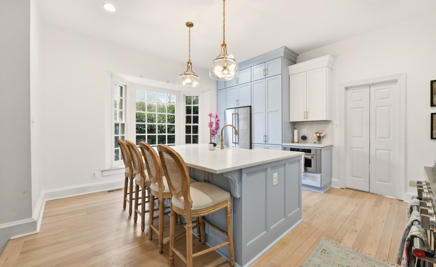 Coastal style kitchen in Alexandria, Virginia - My Kitchen and Bath Alexandria showroom's recent project.