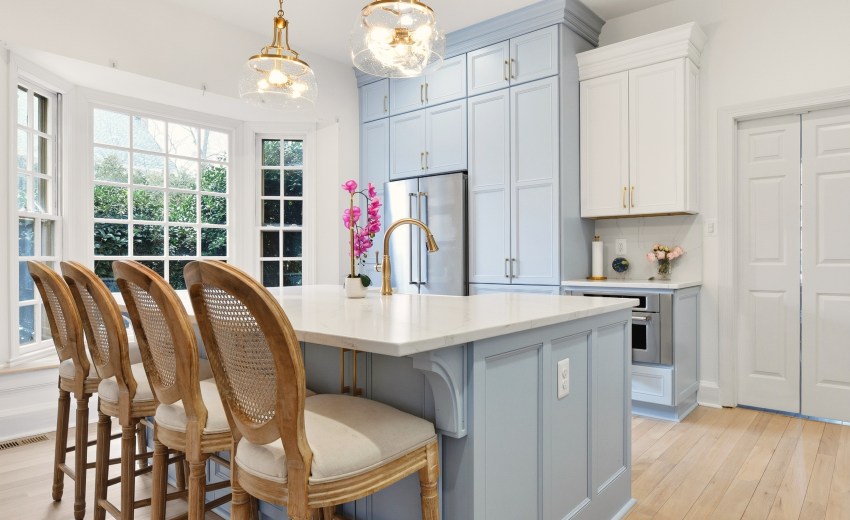 Coastal style kitchen in Alexandria, Virginia - My Kitchen and Bath Alexandria showroom's recent project.