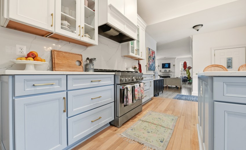 Coastal style kitchen in Alexandria, Virginia - My Kitchen and Bath Alexandria showroom's recent project.