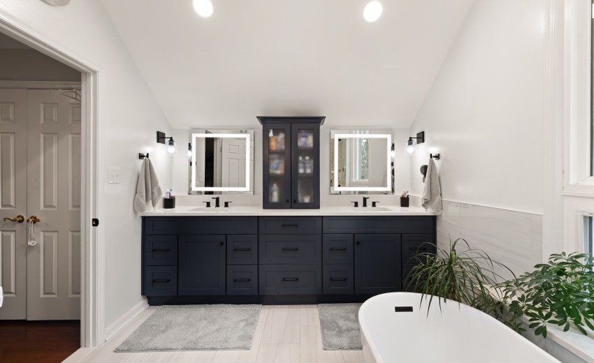 Custom Steam Shower Bathroom Remodel in Reston, VA - My Kitchen and Bath's recent bathroom remodel project.