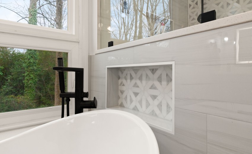 Custom Steam Shower Bathroom Remodel in Reston, VA - My Kitchen and Bath's recent bathroom remodel project.