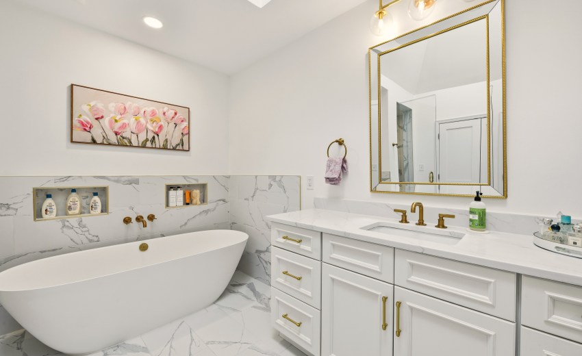My Kitchen and Bath Alexandria - Master Bath Remodeling Project Completed in Alexandria, Virginia